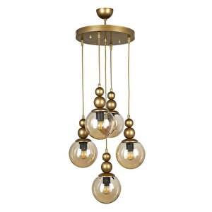 Spor Eskitme Avize 5li Bal Cam