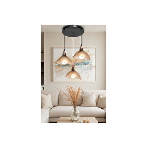 Üçlü Bal Yemek Odası Salon Mutfak Antre Yatak Odası Avize