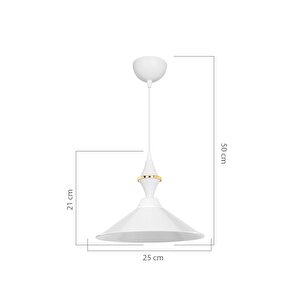 Maya Karo Beyaz/beyaz Tekli Yemek Odası Oturma Odası Salon Mutfak Avize