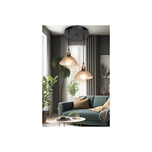 İkili Bal Yemek Odası Salon Mutfak Antre Yatak Odası Avize