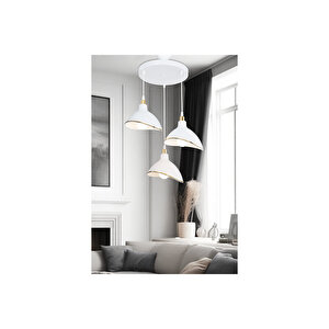 Gima Üçlü Beyaz Avize