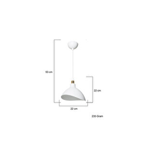 Tekli Beyaz Yemek Odası Salon Mutfak Antre Yatak Odası Avize