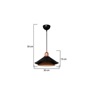 Çift Katlı Siyah/bal Tekli Siyah Sarkıt Avize