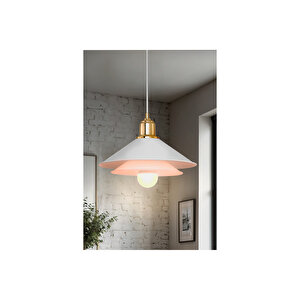 Çift Katlı Gold/opal Tekli Siyah Sarkıt Avize