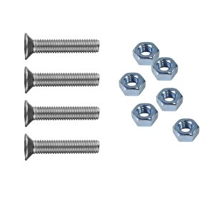 Tuğra Hirdavat M4x60mm Metrik Vida Yhb - Somunlu 300'lü Takım