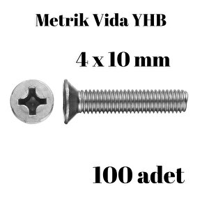Metrik Vida Civata Yhb 4x10 Mm 100 Adet Yıldız