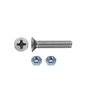 Tuğra Hirdavat M6x30mm Metrik Vida Yhb - Somunlu 500'lü Takım