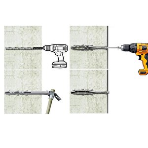 Sp Star 10x140 Ağır Yük Dubeli 100 Adet Vidasız Klima Dübeli