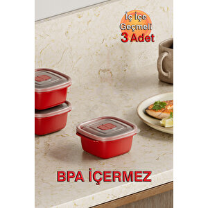 Heat'n Go Kare Saklama Kabı 550ml (üçlü Set)