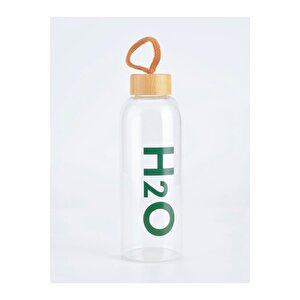 Bambu Kapaklı Borosilikat Cam Matara 800ml