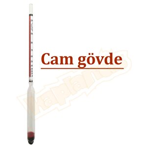 0-100 20c Alkolmetre Ve 250ml Cam Mezür Seti