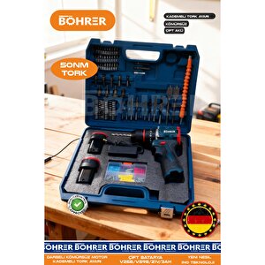 Pro Seri̇ Kömürsüz Çi̇ft Akülü Rahat Kullanim 21v 3ah Yeni̇ Model Armut Ti̇p Şarjli Akülü Vi̇dalama Matkap