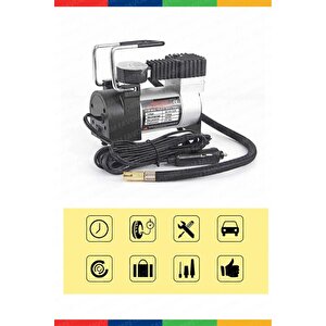 Yüksek Kalite Taşınabilir 150psi 12v Top Bisiklet Minicar Lastik Şişirme Pompası Hava Kompresörü Kit