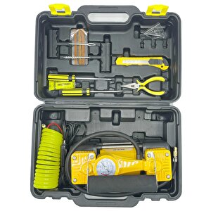 Profesyonel 730p Çift Pistonlu 12 V 150 Psi Dakikada 95 Lt Araç Araba Lastik Bot Şişirme Kompresörü