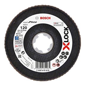 Bosch X-lock Flap Disk 115 Mm 120 Kum X551 2608619810