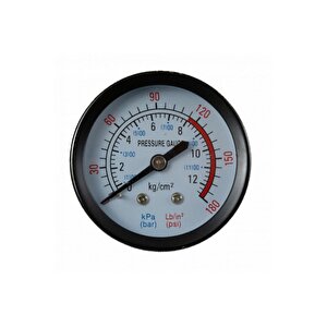 Pg-p50 Kompresör Manometre 12 Bar, Çap: 50 Mm