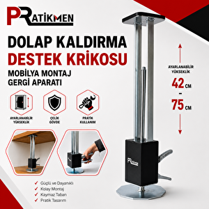 Dolap Kaldırma Destek Krikosu Mobilya Montaj Gergi Aparatı