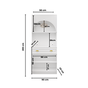 Guneystore Armoni Gold Mini Kahve Köşesi Komple Mdf - Ücretsiz Montaj