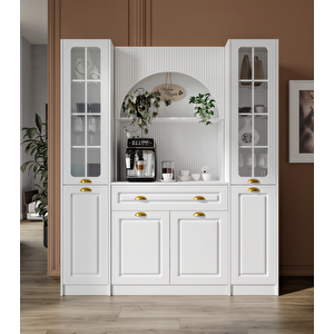 Guneystore Armoni Gold Maxi Kahve Köşesi Komple Mdf - Ücretsiz Montaj