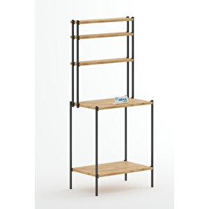 Robot Süpürge Uyumlu Raflı Mutfak Kahve Köşesi Dolap Raf  Mutfak Organizer Bango