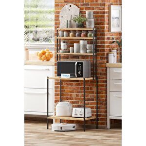 Robot Süpürge Uyumlu Raflı Mutfak Kahve Köşesi Dolap Raf  Mutfak Organizer Bango