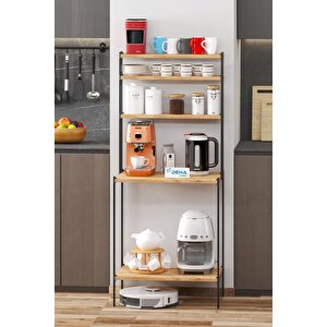 Robot Süpürge Uyumlu Raflı Mutfak Kahve Köşesi Dolap Raf  Mutfak Organizer Bango