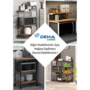 Robot Süpürge Uyumlu Raflı Mutfak Kahve Köşesi Dolap Raf  Mutfak Organizer Bango