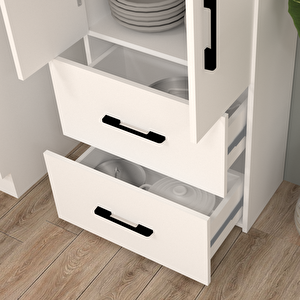 Şahane No.6 Mutfak Dolabı Beyaz-beyaz