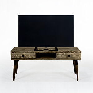 Masif Ahşap Tv Ünitesi 150 Cm – İskandinav Stil, Doğal, 2 Çekmeceli Ve 1 Raflı | Modest Tv-150 Cv