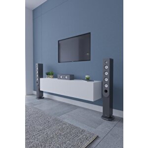Best Duvara Monte Tv Ünitesi - Tv Sehpası Düşer Kapaklı Tv Ünitesi Televizyon Sehpası