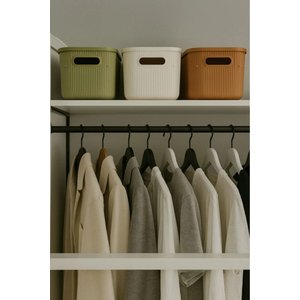 Colors Mix 3 Adet 6 Lt Dolap İçi Düzenleyici Organizer Hobi Oyuncak Kutusu Kapaklı Saklama Kutusu