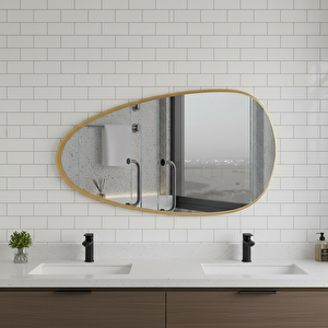 Modern Asimetrik Yatay Mdf Ayna – 4 Boy Seçeneği 60x120 cm