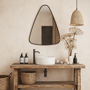 Modern Üçgen Form Mdf Ayna – 5 Farklı Boyut Seçeneği 70x90cm 70x90 cm