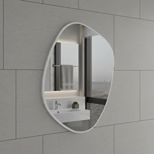 Modern Asimetrik Mdf Ayna – 6 Farklı Boy Seçeneği 80x97 cm