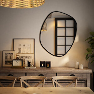 Modern Asimetrik Mdf Ayna – 6 Farklı Boy Seçeneği 80x97 cm