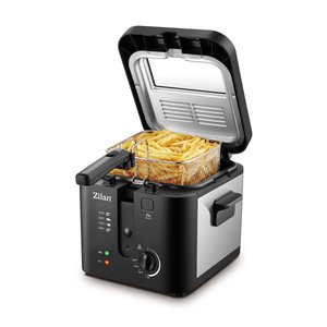 Zln0010 Inox Fritöz | 2.5l | 1600w | Ayarlanabilir Termostat | Paslanmaz Çelik Gövde | Xl