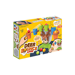 Deer Bounce Game +4 Yaş Için 1-3 Oyunculu Eğlenceli Rekabetçi Hedef Top Atış Aile Oyunu