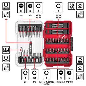 Vidalama Uç Seti 42 Parça M-case Kutu - 49118953
