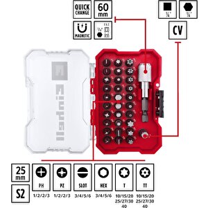Delici Ve Vidalama Uç Seti 32 Parça Xs-case Kutu - 49118693