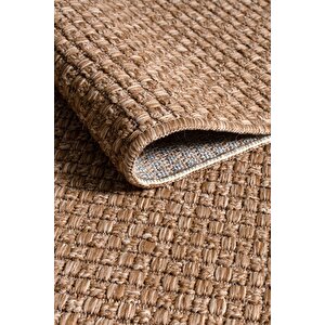 Oturma Odası Balkon Bahçe Mutfak Natura Kaymaz Tabanlı Jut Doğal Yıkanabilir Premium Kalite 80x500 cm