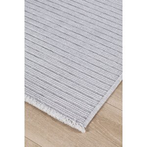 Rixos Vl Yıkanabilir Kaydırmaz, Pamuk Dokuma, Premium Kalite Salon&mutfak&yemek Odası Kilim Antrasit 200x500 cm