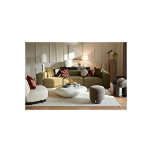Relax Soft 3 Modül Koltuk (yağ Yeşi̇li̇) Keten 68 Yağ Yeşili