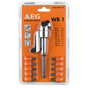 Aeg Wb1 Vidalama Köşe Adaptöru + 10 Parça Uç Seti - 4932430174