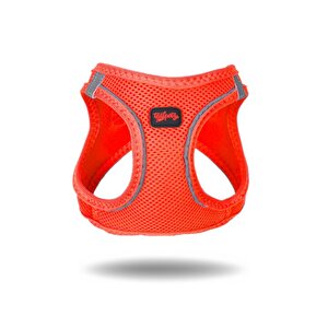 Air-mesh Harness Köpek Göğüs Tasması, Neon Turuncu, S S