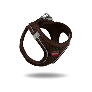 Air-mesh Harness Köpek Göğüs Tasması, Kahverengi, S S