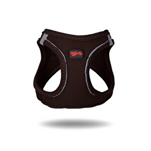 Air-mesh Harness Köpek Göğüs Tasması, Kahverengi, S S