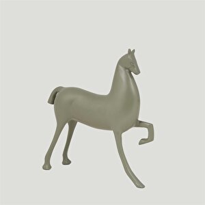 Metal Yeşil At 7*25*26 Cm
