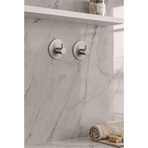 2 ADET Oval Paslanmaz Çelik Banyo Askısı/Bornoz Askısı / Havlu Askısı/ Lif Askı /Havluluk - YENİ TASARIM