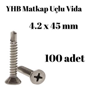 Matkap Uçlu Vida Yhb 4.2x45 100'lü Paket