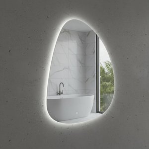 Asimetrik Led Işıklı Modern Ayna – Touch Sensörlü, Dimmer Özellikli – Beyaz Işık 6500k – 6 Boyut 80x93 cm